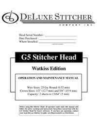 G5 manual cover