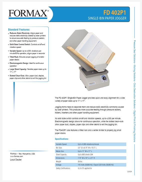 Spec Sheet